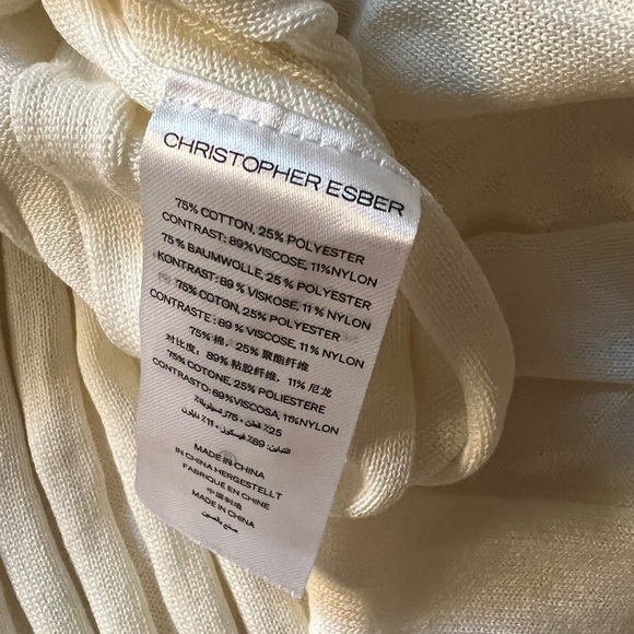 Christopher Esber Crochet Maxi Dress White NWT L Large - Picture 11 of 13